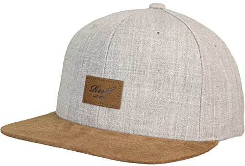 Reell Suede Snapback Cap (one Size, Heather Light Grey)