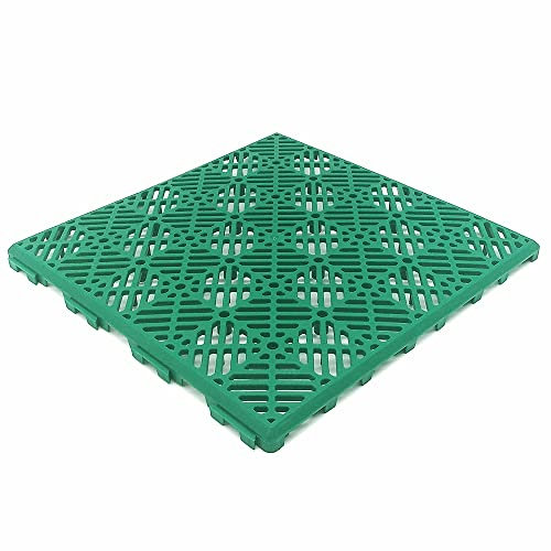 Pack 24 Losetas Autoventiladas para Suelos (2m² aprox. - Verde) - Loseta de polipropileno para piscinas, duchas de jardín, baños, vestuarios, terrazas