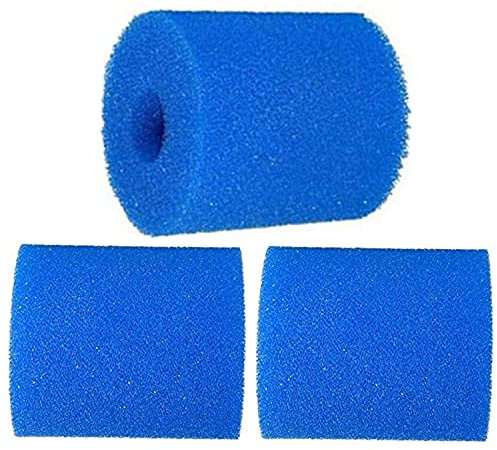 rngcpto Éponge Filtrante Type H, Cartouche de Filtre en Mousse, Mousse pour Filtre Piscine, Mousse Rechange pour Filtre Piscine, Lavable, Cartouche, Spa Intex Reutilisable (3 Pièces Type H)
