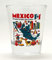 Messico, limiti, e, icone, collage, bicchiere, colpo