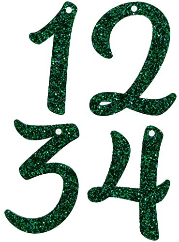 Goodtimes Adventskranz Anhänger Zahlen 1-4 Grün Acryl