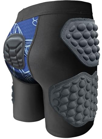 Topeter Protective Padded Shorts Child Hip Butt Padded Short Pants Butt Tailbone Protection Shorts for Football, Softball Purple YS