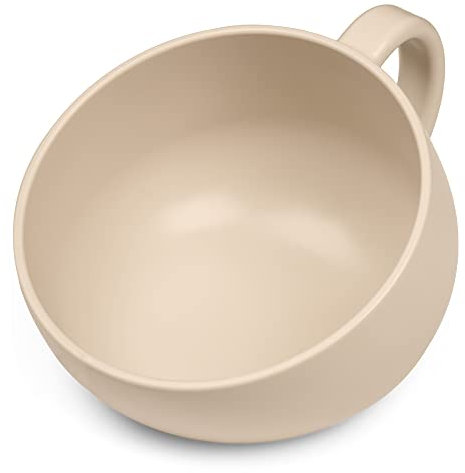 DogBuddy Bowls for Large Dogs - Non-Slip Water and Food Bowl Set (Standard, White Sand)