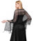 FAIRYGATE Schals für Damen Schal Schwarz Halstuch Stola für Damen Festlich Spitzenschal Party Schals Abendkleid Weicher Cashew Hochzeitskleider A0620