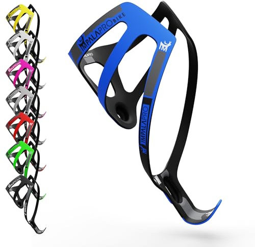 IMPALAPRO Porte Bidon Carbone Léger Et Durable 18gr - Porte Bidon Velo Universelle pour VTT Et Vélo De Route - Porte Gourde Velo - Porte Bouteille Velo - Porte-gobelet Vélo (Bleu)