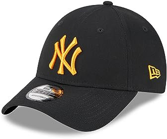 New Era New York Yankees MLB League Essential Black Orange 9Forty Adjustable Cap - One-Size
