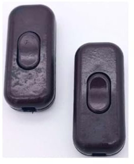 Set 2 Interruttore passafilo Marrone scuro anticato Handmade - Stile industrial - Vintage Collection