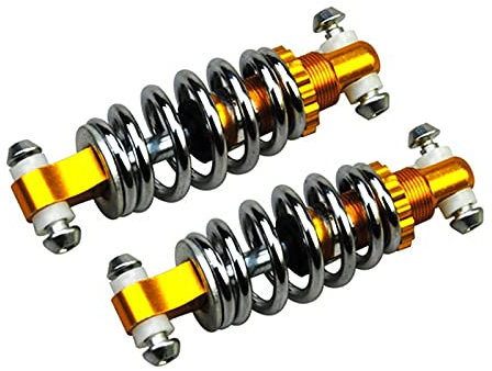 PACUM Mountain Bike Bicycle Rear Shock 1 Pair 125mm Rear Shock Absorbers For Electric Bicycle Scooter,Bike Spring 8mm Rear Shocks Universal