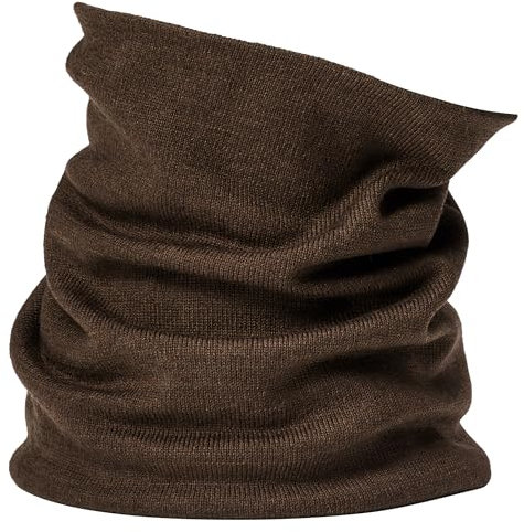 Enter the Complex® Weicher Merino Schlauchschal, Loop Schal, Damen und Herren, Halswärmer, 100% Merino Wolle, Atmungsaktiv, Braun
