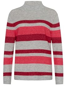 BRAX Damen Style Lee Alpaca Rollkragenpullover Streifen Pullover