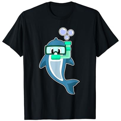 Delfin Taucher Schnorchel T-Shirt