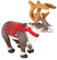 Vaguelly Hirschfigur Hirschornament Hirschdekor Plüsch Weihnachtsdekoration Plüsch Rentier Weihnachtshirsch Stofftier Hirschspielzeug Abendessen Tischdekoration Hirschstatue