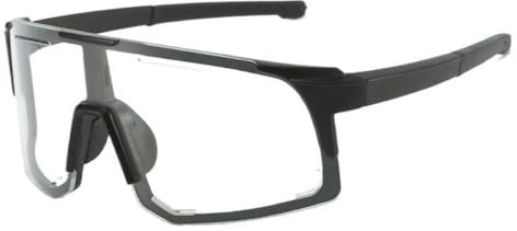 KIKYKUBBLETASW Performance Sport Fahrradbrille UV400 Schutz Sonnenbrille Sonnenbrille Klar Sportsonnenbrille für Herren Leichtgewichtig Winddicht PC-Rahmen Rennrad Brille Outdoor-Sport MTB Radbrille