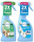 Ambi Pur Fabric Refresher & Air Freshener Spray - Sofas, Curtains & Pet Odour Eliminator - Laundry Scent Boosters - fights Pet Odours & Cotton Fresh 375ml - Box of 2