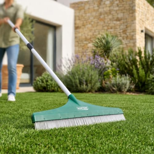 Nortene Cepillo para Césped Artificial para Jardín y Terraza Exterior