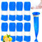 Nappy Bin Refill Cassettes, Pack of 8 Refill Film Nappy Bin 4.5 cm Nappy Bin Refill Film for Litter Locker & Tommee Tippee & Octagonal Nappy Bin (Blue)
