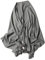 Nlievara Weicher Schal mit Quasten, Bommel, Schal, Damen, gestrickt, Wolle, einfarbig, warm, grau, Einheitsgröße