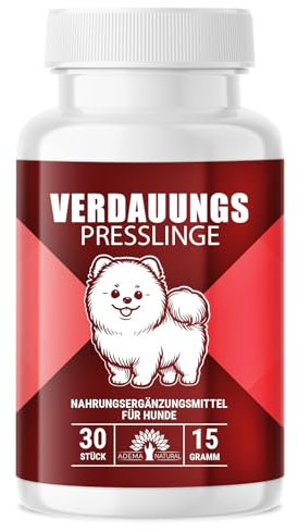 ADEMA NATURAL® Verdauungssnack Probiotika Hund – Unterstützung der Darmsanierung & Verdauung - Leckerli Hund, sanft bei Sodbrennen - Darmflora aufbauen, gesund und getreidefrei