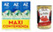 AZ Dentifricio Complete Plus Freschezza Delicata Menta Leggera Complete Plus Zahnpasta Zarte Frische Leichte Minze 3x65 ml+ Italian Gourmet polpa 400g