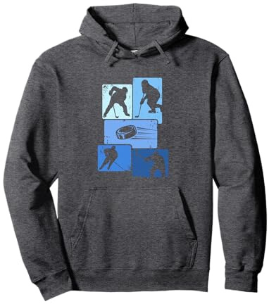 Eishockeyspieler Ice Hockey Retro Eishockey Pullover Hoodie