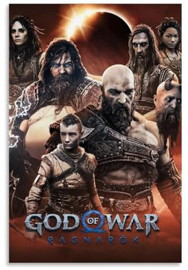 LNLEXTAR God of War Ragnarok Movie (3) Poster Dekorative Malerei Leinwand Wandkunst Wohnzimmer Poster Schlafzimmer Malerei,Wandkunst Bilddruck Moderne Familienzimmer Dekor 08x12inch(20x30cm)