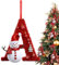 26 Buchstaben Weihnachtsbaumschmuck, Buchstabe Weihnachtsbaum Hängende Anhänger, Personalisierte Weihnachtsschmuck, Weihnachtsbuchstaben Anhänger, Hängende Weihnachten Alphabet Buchstaben für