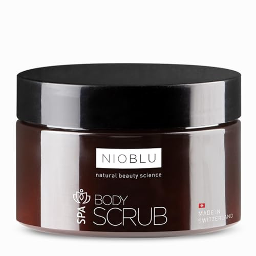 Nioblu Spa Körperpeeling 200 ml – Glättend, Reinigend, Regenerierend – Mit Schweizer Alpensalz und Süßmandelöl – Für jeden Hauttyp