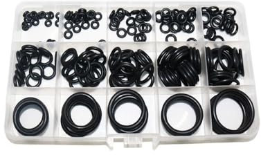 200PCS Rubber O Rings Kit, 15 sizes O-ring Seals Assortment Set, Washer Gaskets Seal, Electrical Seal, Insulated Pipe Plumber Seal, Kitchen Tap Washers Seals