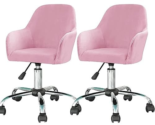 Bar Stuhl Hocker Abdeckungen, Samtbezug mit drehbarer Armlehne und gebogener Rückenlehne, Stuhlhussen für Home-Office-Schreibtisch, Stretch-Bezug für Esszimmerstühle mit Ohrensessel, für Schminktisch