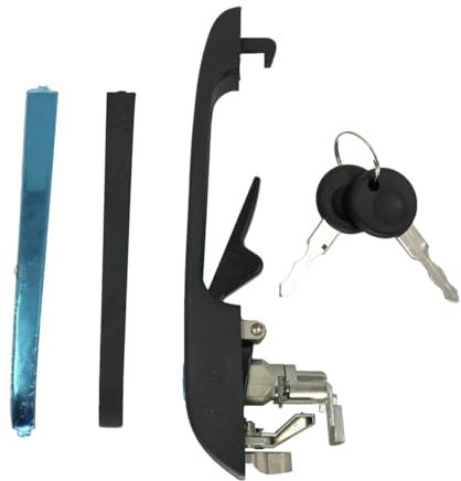 Hajus 8371007 Türgriff + Schlüssel Vorne Links kompatibel mit VW Caddy 1 Golf 1 2 Passat Polo 191837205A