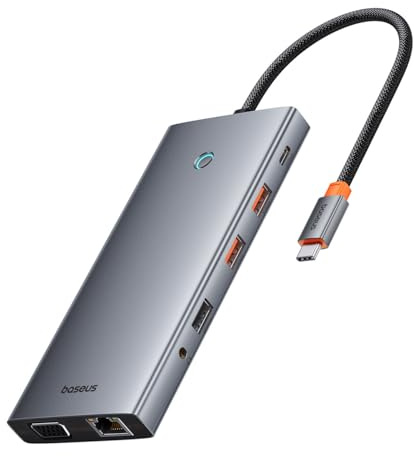 Baseus PortalJoy 13in1 Hub USB-C auf HDMI DP VGA C USB PD RJ45 SD/TF 3