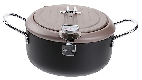 Freidora Termómetro y Soporte de Aceite Olla de Freír Herramienta de Estufas de Gas y Eléctricas