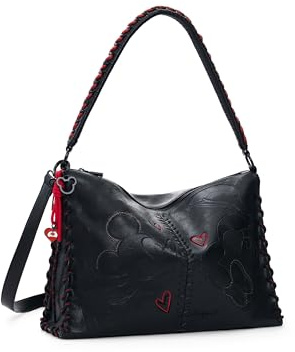 Desigual Schultertasche Umhängetasche All Mickey Leiria Shoulder Bag Black schwarz