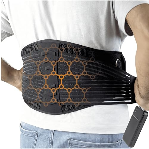 Mooncare Therapy | Ceinture Chauffante sans fil lombaire | Règles Douloureuses | Discrète, légère et sans fil | 3 niveaux de température | Batterie 5000mah | Du 34 au 50 (Du 34 au 50 PRO)