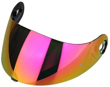 KWTN Motorrad Motorradhelm-Visier mit Sonnenblende for Nolan X-Lite, Spiegelvisier for X-803, X-802, X-702, X-661 und X603. Sicher fahren!(Rose Red)