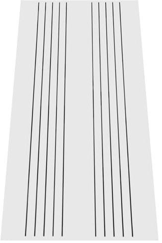 OSALADI Magnetisches Whiteboard mit Notenlinien Tragbare Wiederverwendbare Gummi Tafel Kleines Musikunterrichtsmaterial für Kühlschrank und Klassenzimmer