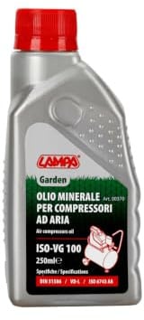 Lampa 00370 Garden, olio minerale per compressori aria - ISO-VG 100-250 ml