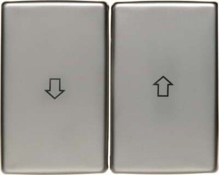 Hager Arsys – Doppel Taste mit Pfeilen Metall Edelstahl