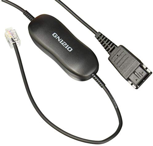 Jabra GN1210 QD RJ9 Schwarz - Kabelschnittstellen-/Adapter (QD, RJ9, Männlich/Männlich, Schwarz)