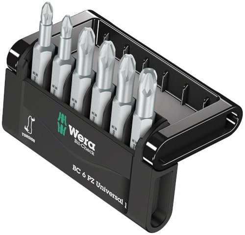 Wera Bit-Sortiment, Bit-Check 6 PZ Universal 1, 6-teilig, 05056471001