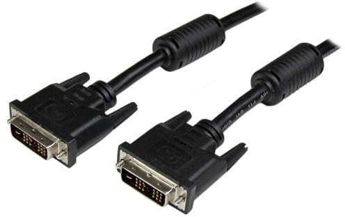 StarTech.com Cable de 3m DVI-D de Enlace Simple - Cable de Vídeo Digital para Monitor DVI-D Macho a Macho - Negro - 1920x1200