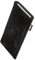 fitBAG Fusion Schwarz/Schwarz Handytasche Tasche aus Nappaleder/Wildleder Kombination mit Microfaserinnenfutter für Apple iPod Touch 6G 2015 6. Generation