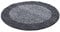 HomebyHome Teppich Wohnzinmer Shaggy Hochflor Grau Rund 200 cm Rund Bordüre Design - Flauschiger Teppich Schlafzinmer Moderne Extra Weich Pflegeleicht in 6 Farben - Carpet Living Room