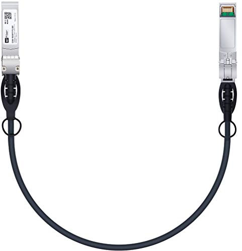 H!Fiber.com 10Gb/s SFP+ DAC Kabel, 0.5-Meter (1.6 ft), 10GBase-CU Passiv Direct Kupfer Twinax SFP+ Kabel für Cisco SFP-H10GB-CU0.5M, Ubiquiti, Netgear, and Other Open Switches and NIC