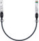 Câble SFP+ DAC 10Gb/s, 0,5m (1,6ft), câble SFP+ 10GBASE CU Passif à Paire torsadée directe en cuivre pour Cisco SFP-H10GB-CU0,5M,Ubiquiti,Netgear et Autres commutateurs Ouverts et Cartes réseau