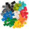 Ensemble de 84 Briques de Construction n°1 Big Briks - pour Grosses Briques/avec Gros tenons - Compatible avec Les Plus Grandes Marques - 10 Couleurs