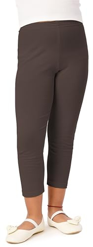 Merry Style Mädchen 3/4 Leggings aus Viskose MS10-131 (Braun, 158 cm)