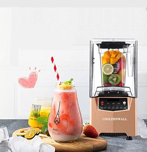 CGOLDENWALL17000 RPM/Min Blender Automatic Smoothie Maker with1000W 丨Ice Crusher Juicer & Grinder Stainless Steel Base High Speed with1000ml Cup (golden)