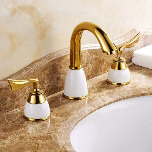 Wovier Chrom Waschbecken Wasserhahn mit Zulaufschlauch, einzigartiges Design Einhand-Einloch-Waschtischarmatur, Waschtischmischbatterie Commercial
