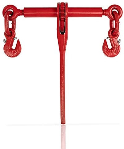 Dolezych 46801400 Tendicatena a Cricchetto Comgancio di Accorciamento per Catena da 6 mm, Lc 2200 Dan, Rosso